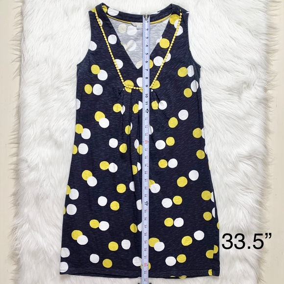 SOLD-Boden Polka Dot Navy Blue Sleeveless Tunic Dress - Picture 10 of 10